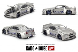 NISSAN Skyline GT-R (R34) Kaido Works Shinjuku V1 - Kaido House Escala 1:64 (KHMG143)