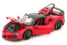 FERRARI SF90 XX Stradale 2024 Rosso Corsa - Bburago Escala 1:18 (16020R)
