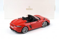 PORSCHE 718 (982) Spider RS 2023 Red - Norev Escala 1:18 (187271)