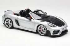 PORSCHE 718 Spyder RS W/ Weissach Pack 2023 Silver - Norev Escala 1:18 (187270)