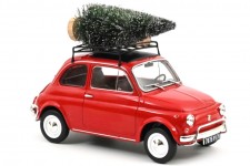 FIAT 500L Christmas Edition 1968 Red - Norev Escala 1:18 (187779)