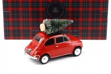 FIAT 500L Christmas Edition 1968 Red - Norev Escala 1:18 (187779)