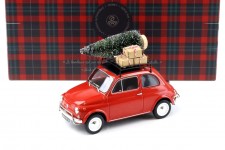 FIAT 500L Christmas Edition 1968 Red - Norev Escala 1:18 (187779)