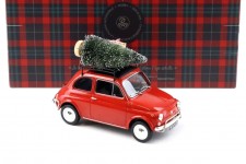 FIAT 500L Christmas Edition 1968 Red - Norev Escala 1:18 (187779)