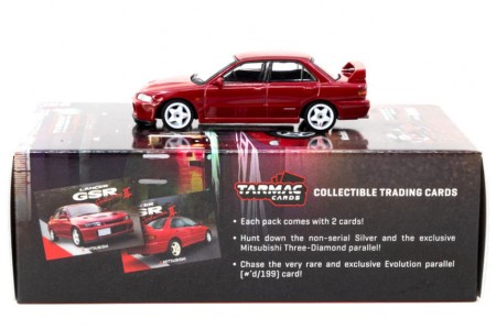 MITSUBISHI Lancer GSR Evolution II - Trading Cards - Tarmac Works Scale 1:64 (T64G-049-RE)