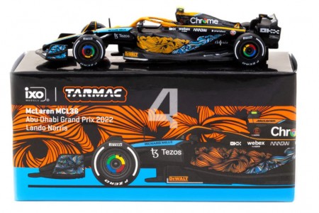 McLaren MCL36 GP Abu Dhabi 2022 Lando Norris - Mijo Exclusive Edition - Tarmac Works Scale 1:64 (T64G-F041-LN3-MJ)
