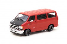 DODGE Van Red - Mijo Exclusive Edition - Tarmac Works Escala 1:64 (T64G-TL032-RE-MJ)