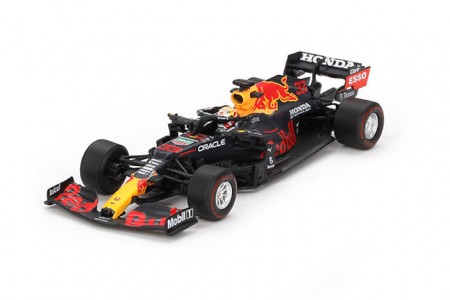 RED BULL RB16B Campeon del Mundo Ganador GP Abu Dhabi 2021 M. Verstappen - MiniGT Escala 1:64 (MGT00835L)