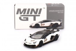 LAMBORGHINI Aventador SVJ 63 2022 Bianco Asopo - MiniGT Escala 1:64 (MGT00842L)