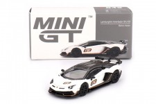 LAMBORGHINI Aventador SVJ 63 2022 Bianco Asopo - MiniGT Scale 1:64 (MGT00842L)