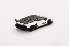 LAMBORGHINI Aventador SVJ 63 2022 Bianco Asopo - MiniGT Scale 1:64 (MGT00842L)