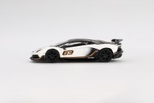 LAMBORGHINI Aventador SVJ 63 2022 Bianco Asopo - MiniGT Scale 1:64 (MGT00842L)