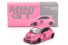 ABARTH 595 LB-Works x Abas Works 2024 Pink - MiniGT Escala 1:64 (MGT00851L)