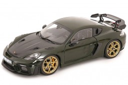 PORSCHE Cayman GT4 RS Weissach Package 2023 Green - Norev Scale 1:18 (187250)
