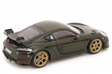 PORSCHE Cayman GT4 RS Weissach Package 2023 Green - Norev Scale 1:18 (187250)