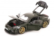 PORSCHE Cayman GT4 RS Weissach Package 2023 Green - Norev Scale 1:18 (187250)
