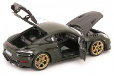 PORSCHE Cayman GT4 RS Weissach Package 2023 Green - Norev Escala 1:18 (187250)