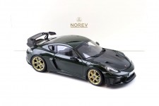 PORSCHE Cayman GT4 RS Weissach Package 2023 Green - Norev Scale 1:18 (187250)