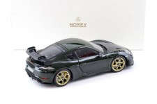PORSCHE Cayman GT4 RS Weissach Package 2023 Green - Norev Scale 1:18 (187250)
