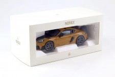 PORSCHE Cayman GT4 RS Weissach Package 2023 Bahama Yellow - Norev Scale 1:18 (187252)