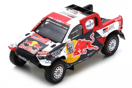 TOYOTA GR DKR Hilux T1 Ganador Rally Dakar 2022 Nasser Al-Attiyah / Baumel - Spark Escala 1:43 (s5870)