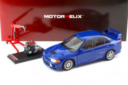 MITSUBISHI Lancer Evo IV 1999 Blue - Motorhelix Scale 1:18 (M84005)