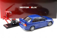 MITSUBISHI Lancer Evo IV 1999 Blue - Motorhelix Scale 1:18 (M84005)