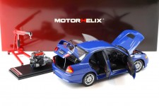 MITSUBISHI Lancer Evo IV 1999 Blue - Motorhelix Scale 1:18 (M84005)