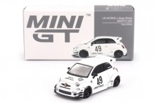 FIAT 595 Abarth LB-Works X Abas Works 2024 White - MiniGT Escala 1:64 (MGT00809L)