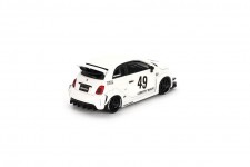 FIAT 595 Abarth LB-Works X Abas Works 2024 White - MiniGT Escala 1:64 (MGT00809L)