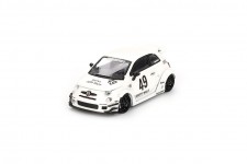 FIAT 595 Abarth LB-Works X Abas Works 2024 White - MiniGT Scale 1:64 (MGT00809L)