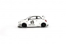 FIAT 595 Abarth LB-Works X Abas Works 2024 White - MiniGT Escala 1:64 (MGT00809L)