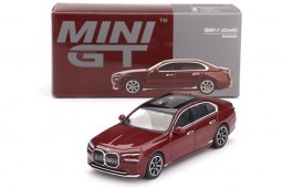 BMW i7 xDrive60 Aventurin Red 2023 - MiniGT Scale 1:64 (MGT00952L)