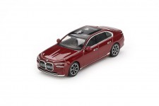 BMW i7 xDrive60 Aventurin Red 2023 - MiniGT Scale 1:64 (MGT00952L)