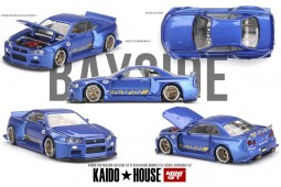 NISSAN Skyline GT-R (R34) Kaido Works (V2 Aero) Shinjuku V2 1999 - MiniGT Scale 1:64 (KHMG158)