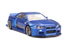 NISSAN Skyline GT-R (R34) Kaido Works (V2 Aero) Shinjuku V2 1999 - MiniGT Scale 1:64 (KHMG158)