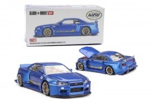 NISSAN Skyline GT-R (R34) Kaido Works (V2 Aero) Shinjuku V2 1999 - MiniGT Scale 1:64 (KHMG158)