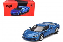FERRARI 296 GTB 2024 Blue Corsa - BBR Escala 1:64 (BBRFER64004)