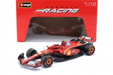 FERRARI SF24 Formula 1 2024 Carlos Sainz - Bburago Escala 1:18 (16815S)
