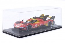 FERRARI 499P Ganador 24h LeMans 2024 Fuoco / Molina / Nielsen - Con Vitrina - Bburago Escala 1:18 (16312)