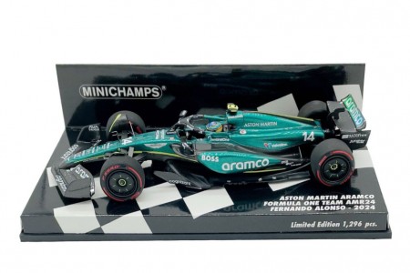 ASTON MARTIN AMR24 Formula 1 2024 Fernando Alonso - Minichamps Escala 1:43 (417240114)