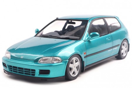 HONDA Civic (EG6) 1991 Green Metallic - Solido Escala 1:18 (S1810405)