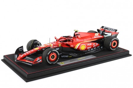 FERRARI SF24 Winner GP Australia 2024 C. Sainz - With Showcase - BBR Scale 1:18 (BBR241855DIE-V)