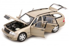 MERCEDES-Benz C T-Model (S202) 1987 Smoke Silver - Norev Scale 1:18 (183388)