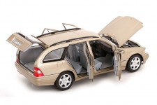 MERCEDES-Benz C T-Model (S202) 1987 Smoke Silver - Norev Scale 1:18 (183388)