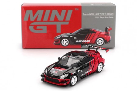 TOYOTA GR86 HKS Type R Advan Salon Tokyo 2022 - MiniGT Scale 1:64 (MGT00956R)