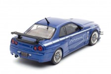 NISSAN Skyline GT-R (R34) V-Spec Tune by Mines - inno64 Scale 1:64 (IN64-R34VS-MINES-BL)