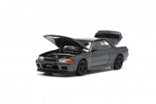 NISSAN Skyline GT-R R32 Gun metal - POP Race Escala 1:64 (PR640101)