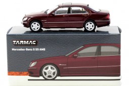 MERCEDES-Benz S55 AMG Red Bordeaux - Tarmac Works Scale 1:64 (T64G-072-BO)