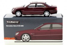 MERCEDES-Benz S55 AMG Red Bordeaux - Tarmac Works Escala 1:64 (T64G-072-BO)